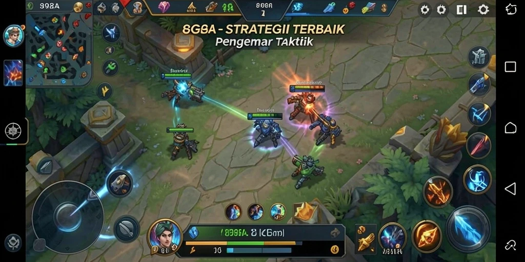 Screenshot gameplay 898A menampilkan taktik yang mendebarkan.