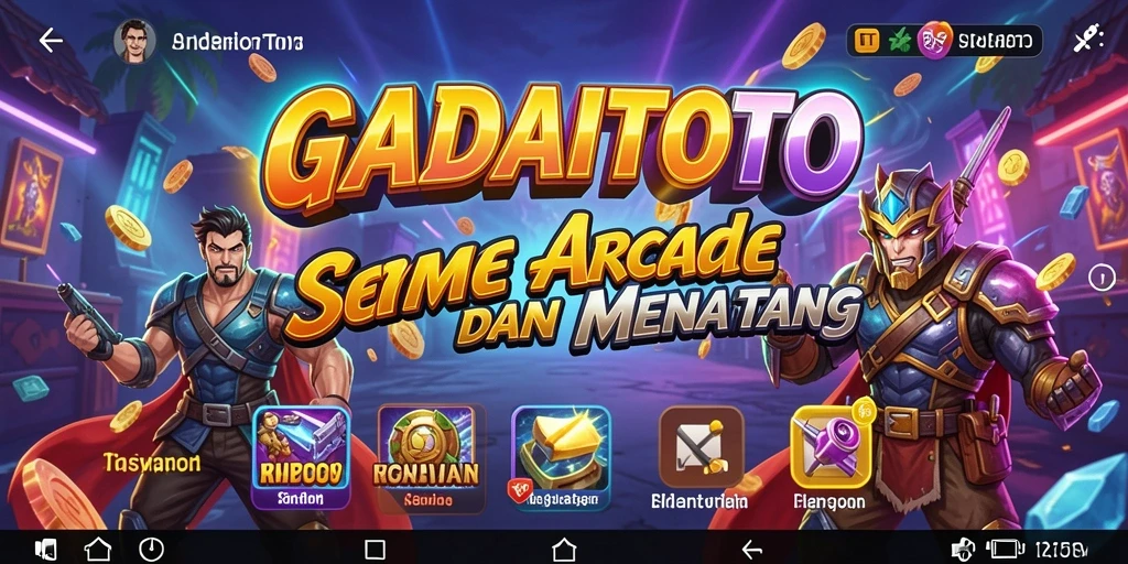 Tampilan gameplay utama GADAITOTO yang penuh aksi dan tantangan.