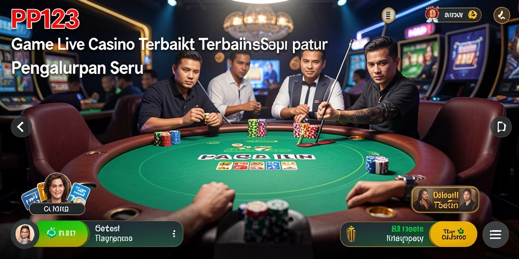 Screenshot gameplay PP123 yang menunjukkan keseruan permainan Live Casino.
