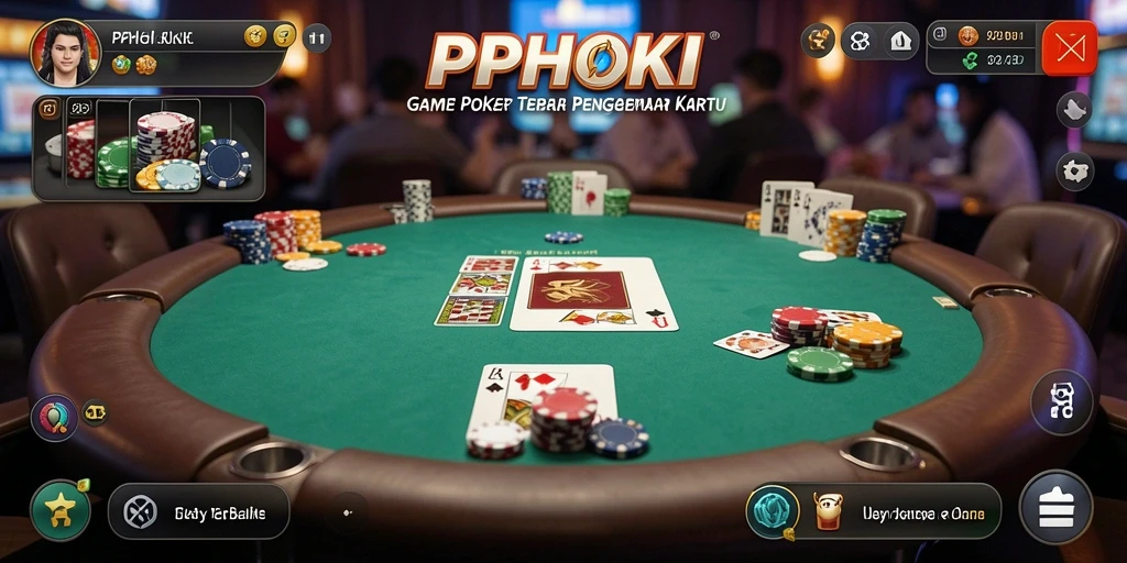 Tampilan menarik dari gameplay Poker di PPHOKI.