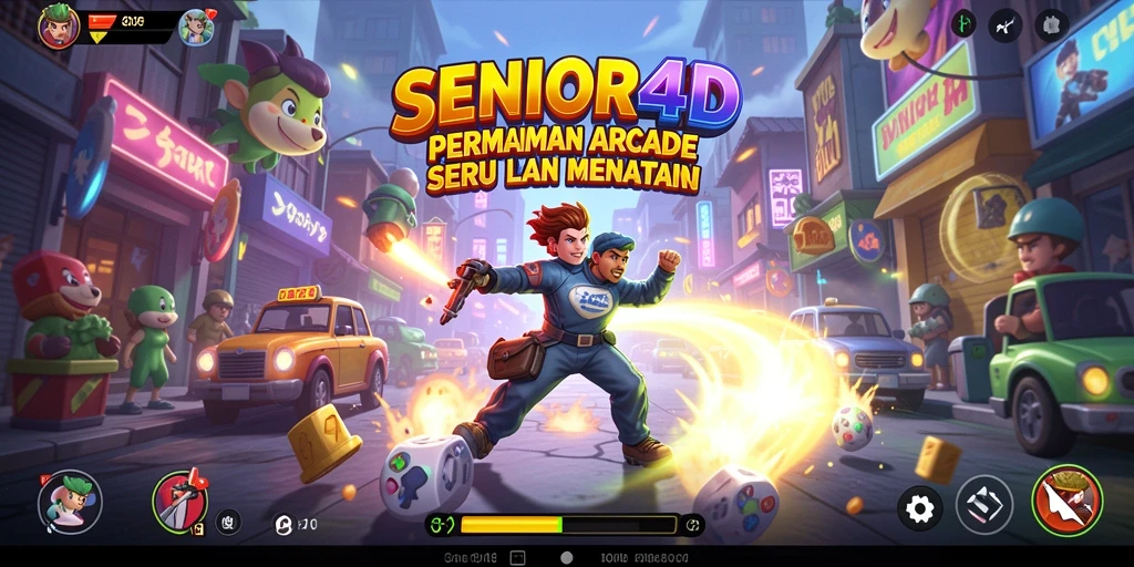 Tampilan gameplay menantang dari SENIOR4D yang seru.