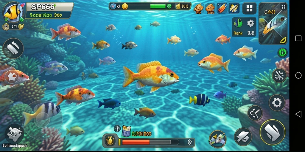 Tampilan menakjubkan dari gameplay SP666 Tembak Ikan.