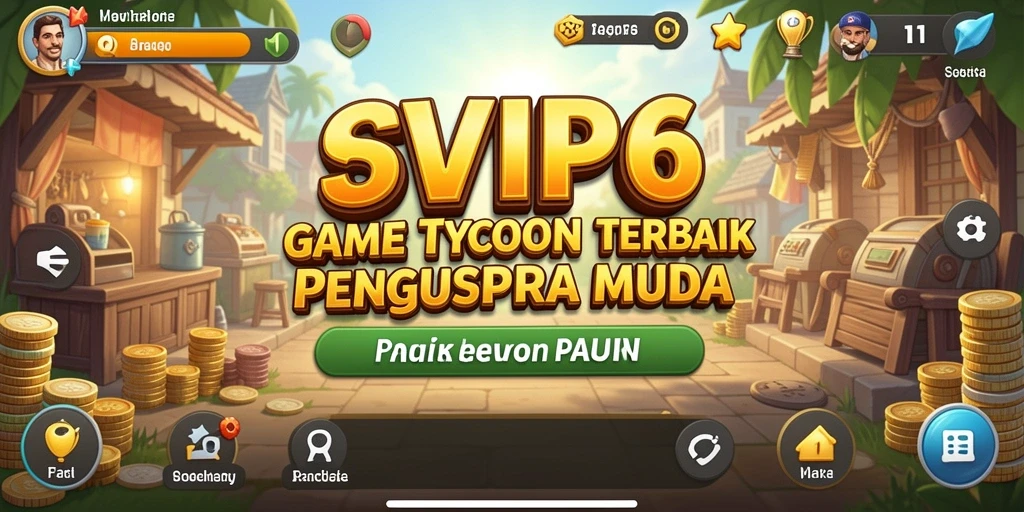 Screenshot menampilkan aksi seru dan pengelolaan bisnis dalam SVIP6.