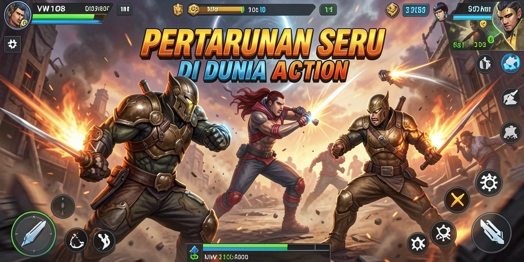 Tampak aksi seru dari gameplay VW108 dengan pertarungan mendebarkan.